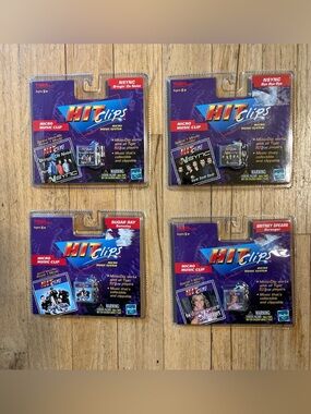 Vintage 2000 variety set of 4 music hit clips- (2) *Nsync , Britney & Sugar Ray
